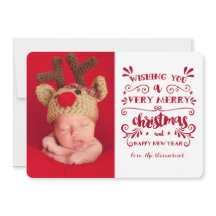 Sehr frohe Weihnachts-Fotokarte