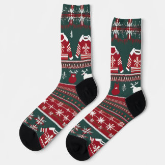 Sehr frohe Weihnachtssocken Socken