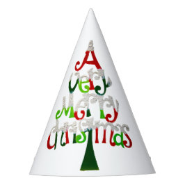 Sehr froher Weihnachtsbaum Partyhütchen