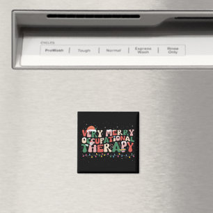 Sehr fröhliche Ergotherapie Weihnachten OT Xmas Magnet