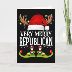 Sehr fröhliche X-mas-Republikanische passende Weih Karte
