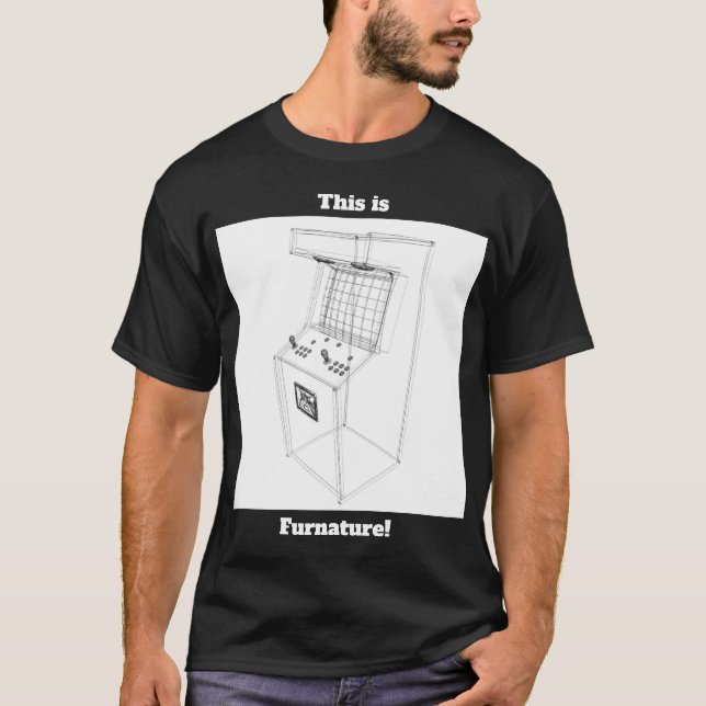 Sehr Fun Classic Arcade Cabinet T - Shirt (Vorderseite)