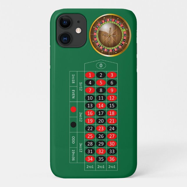 Sehr Fun European Roulette Table Image iPhone Case (Rückseite)