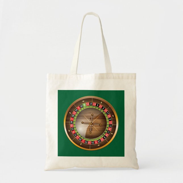 Sehr Fun European Roulette Wheel Image Tote Tasche (Vorne)