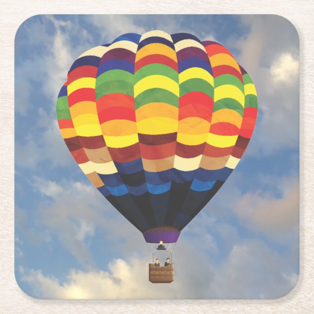 Sehr Fun Hot Air Ballon Untersetzer Set (Vorderseite)