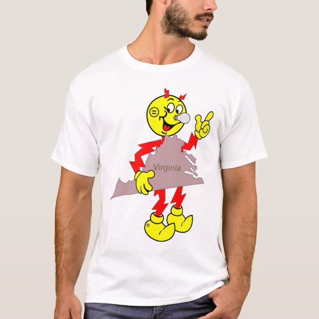Sehr Fun Reddy Kilowatt Virginia T - Shirt (Vorderseite)