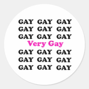 Sehr Gay Classic Round Sticker