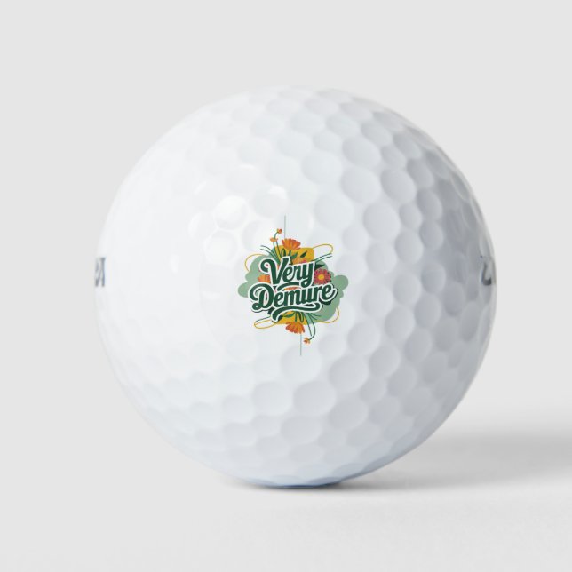 Sehr gedämpft, sehr vorsichtiger Trend Golfball (Vorderseite)