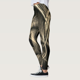 Sehr gedrehte Pine mit Grooves Leggings