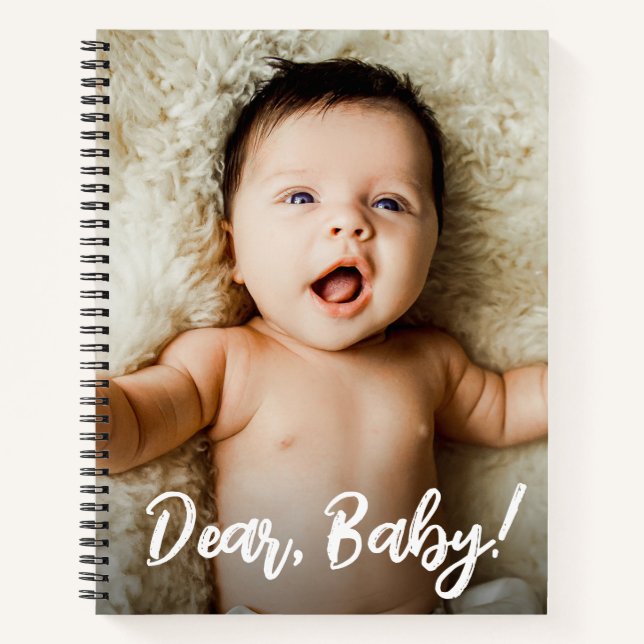 Sehr geehrte Babynoten für Baby Custom Foto Notizbuch (Vorderseite)