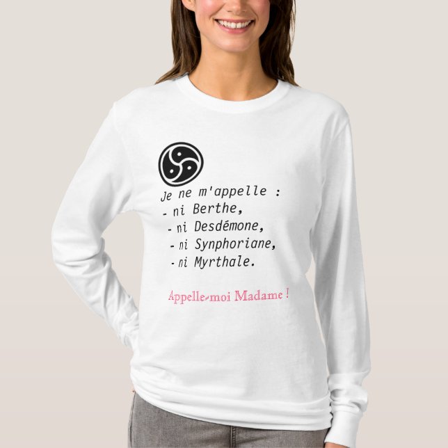 Sehr geehrte Frau T-Shirt (Vorderseite)