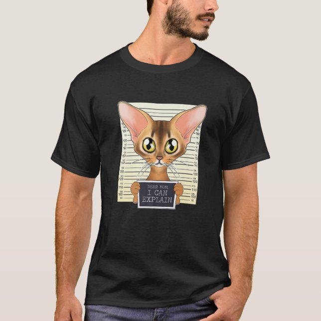 Sehr geehrte Mama, ich kann erklären, ich Abyssini T-Shirt (Vorderseite)
