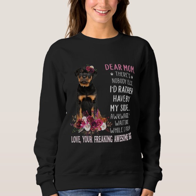 Sehr geehrte Mama Mama Dog Eigentümer glücklichen  Sweatshirt (Vorderseite)