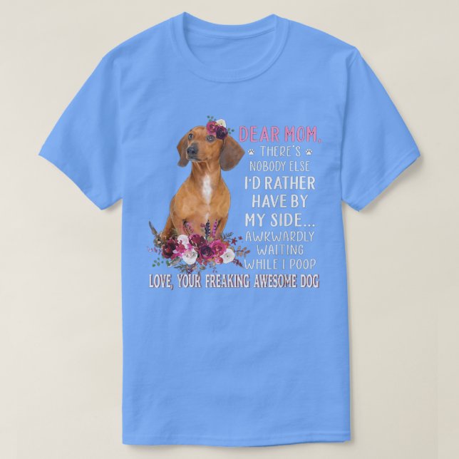 Sehr geehrte Mama Mama Dog Lover Eigentümer glückl T-Shirt (Design vorne)
