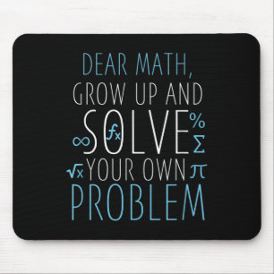 Sehr geehrte Mathe Funny Mathematik Zitat Mädchen  Mousepad