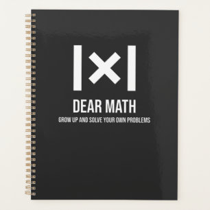 Sehr geehrte Mathematik wächst auf und löst Ihr ei Planer