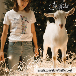 Sehr geehrte Santa Funny getangled Weihnachtsziege T-Shirt