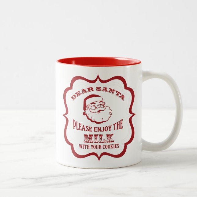 Sehr geehrte Santa Milch Tasse (Rechts)
