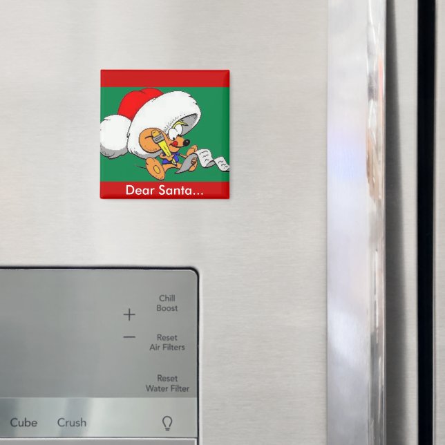 Sehr geehrte Santa Mouse Magnet (In Situ (Kühlschrank))