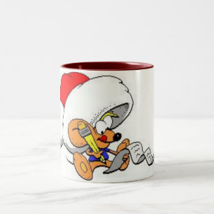 Sehr geehrte Santa Mouse Zweifarbige Tasse