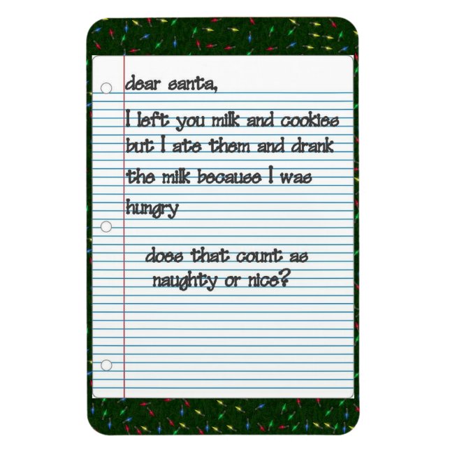 Sehr geehrte Santa Premium Magnet (Vertikal)