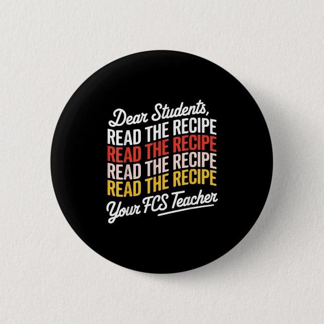 Sehr geehrte Schüler, lesen Sie das Rezept Ihre Fc Button (Vorderseite)