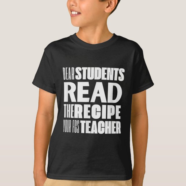 Sehr geehrte Schüler, lesen Sie das Rezept Ihre Fc T-Shirt (Vorderseite)