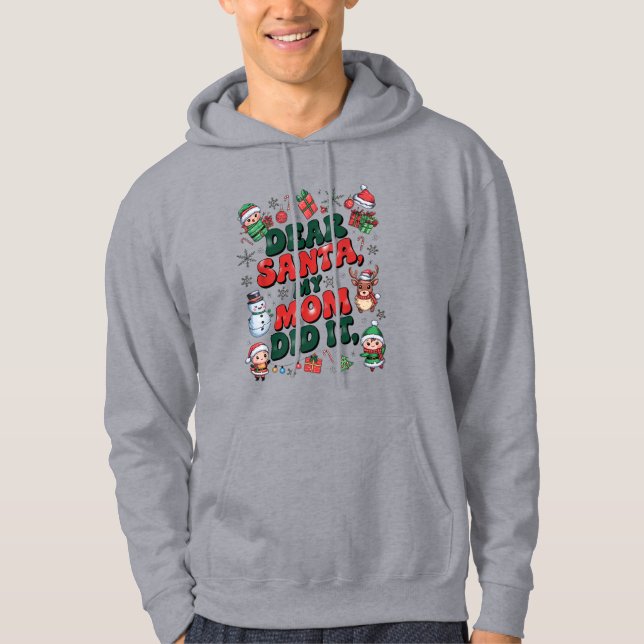 Sehr geehrte Weihnachtsmutter hat es lustig Weihna Hoodie (Vorderseite)