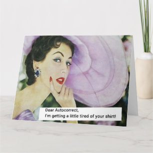 Sehr geehrter Autokorrekt Karte