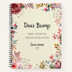 Sehr geehrter Bump Keepake Pregnancy Journal Notizbuch