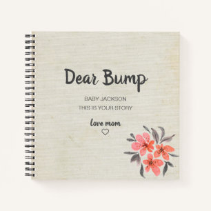 Sehr geehrter Bump Keepake Pregnancy Journal Notizbuch