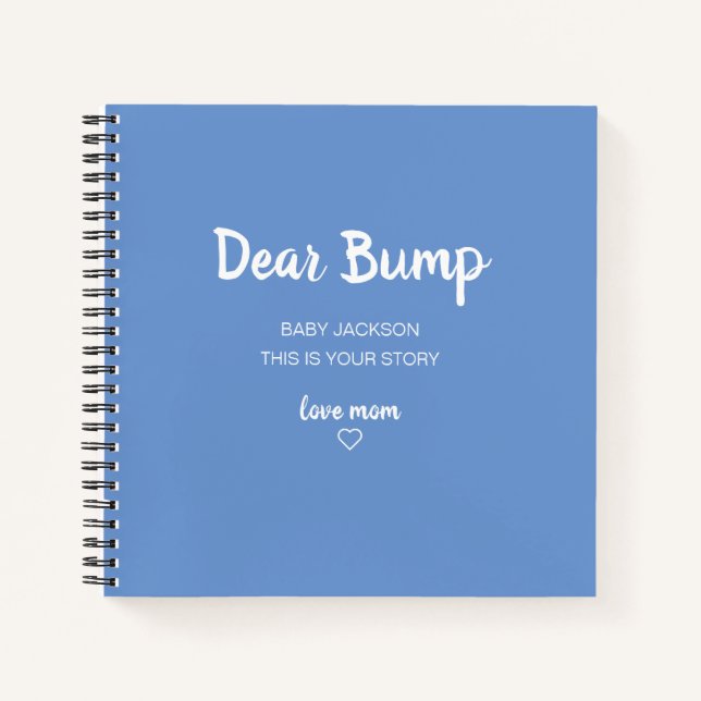 Sehr geehrter Bump Keepake Pregnancy Journal Notizbuch (Vorderseite)
