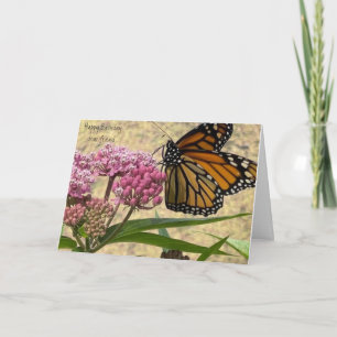 Sehr geehrter Freund Birthday Monarch Butterfly Karte
