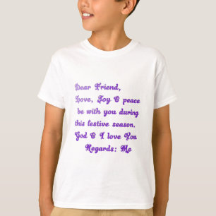 "Sehr geehrter Freund" Weihnachtsgrüße T-Shirt