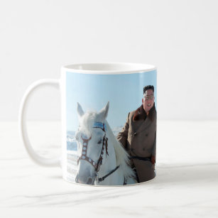 Sehr geehrter Führer und Putin auf Pferd Kaffeetasse