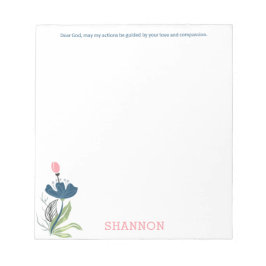 Sehr geehrter Gott, lenken Sie meine Handlungen Ab Notizblock