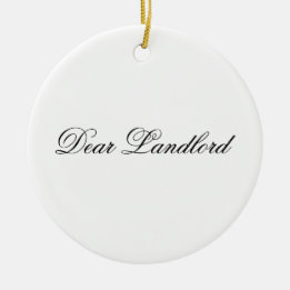 Sehr geehrter Herr Landlord Ornament