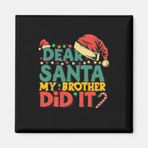 Sehr geehrter Herr Weihnachtsbruder hat Weihnachts Magnet