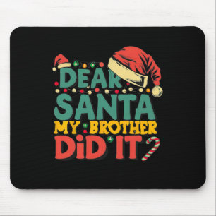Sehr geehrter Herr Weihnachtsbruder hat Weihnachts Mousepad