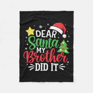 Sehr geehrter Herr Weihnachtsmann, mein Bruder hat Fleecedecke