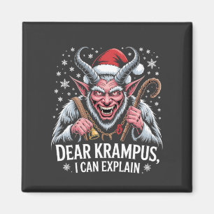 Sehr geehrter Krampus, ich kann Weihnachten Santa Magnet