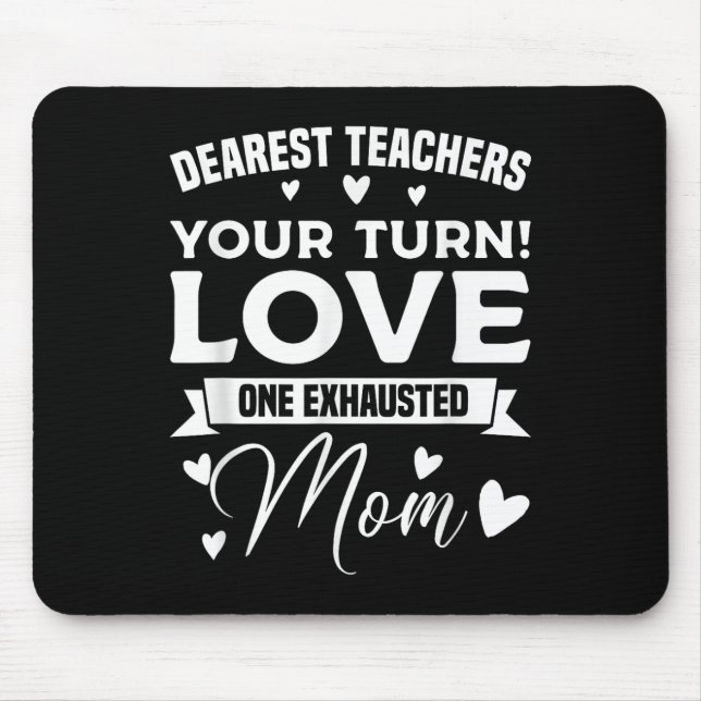 Sehr geehrter Lehrer, ich spreche mit allen, also  Mousepad (Vorne)