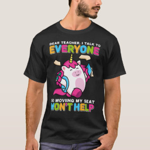 Sehr geehrter Lehrer, ich spreche mit allen, die m T-Shirt