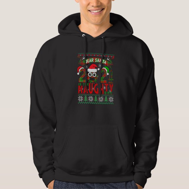 Sehr geehrter Santa 2021 ist der schmucke Impfstof Hoodie (Vorderseite)
