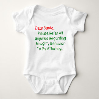 Sehr geehrter Santa Anwalt - Funny Christmas Lette Baby Strampler