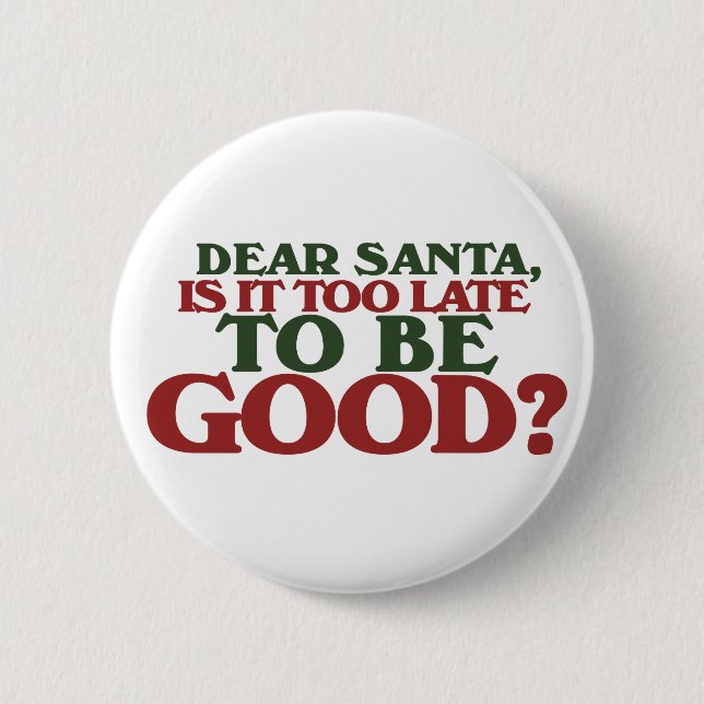 Sehr geehrter Santa Button (Vorderseite)