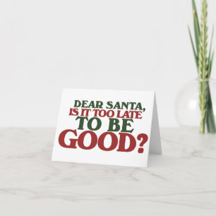 Sehr geehrter Santa Feiertagskarte