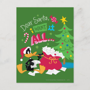 Sehr geehrter Santa Feiertagspostkarte