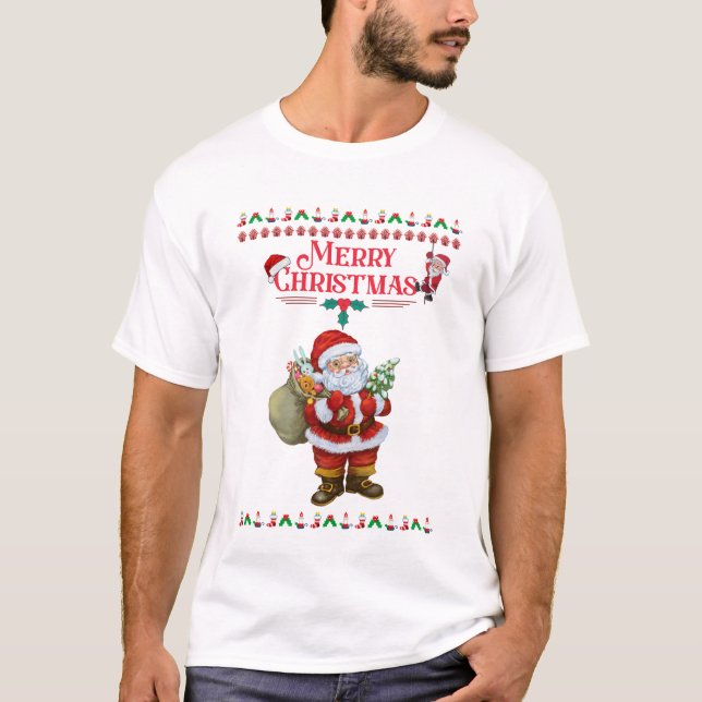 Sehr geehrter Santa | Heilige Weihnachten 2024 T-Shirt (Vorderseite)