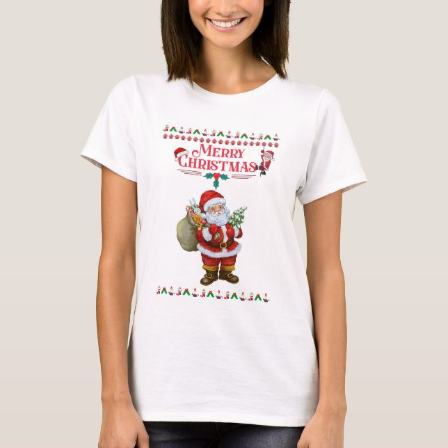 Sehr geehrter Santa | Heilige Weihnachten 2024 T-Shirt (Vorderseite)